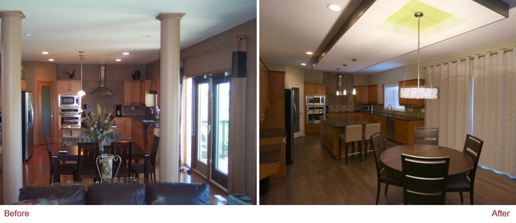 Before and After Photo - IDEATE Interior Design